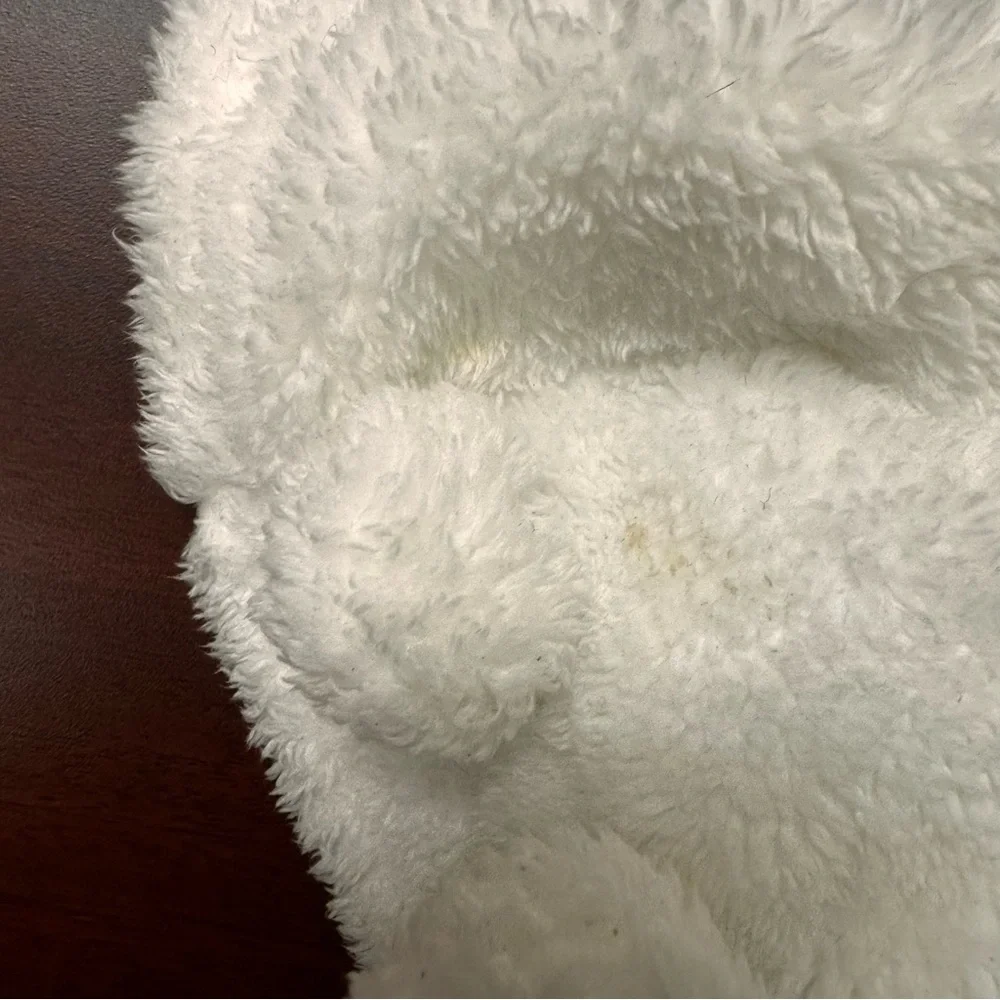 Carter Cozy White Fleece Baby Onesie Size 3 Months Bodysuit Winter Outdoor Warm